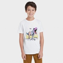 NEW Boys T-Rex Graphic Short Sleeve T-Shirt - Cat &amp; Jack™  XL (16) HUSKY - $10.00