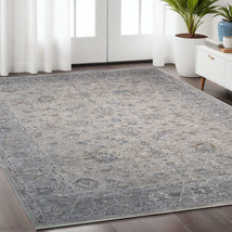 5&#39; X 8&#39; Cream Southwestern Power Loom Stain Resistant Area Rug - £423.04 GBP