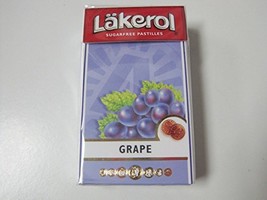 (Pack of 6) Lakerol Grape Sugarfree Pastilles 27g - £17.91 GBP