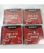 NEW Sony Handycam DVD+R DL blank DVDs SET 4 discs 2.6GB 45 HD/55 SD minutes - $1,025.73 MXN