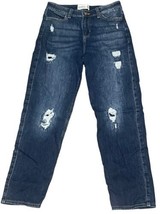 Abercrombie Kids Girls High Rise Mini Mom Dark Wash Jeans Size 15/16 Reg... - $24.26