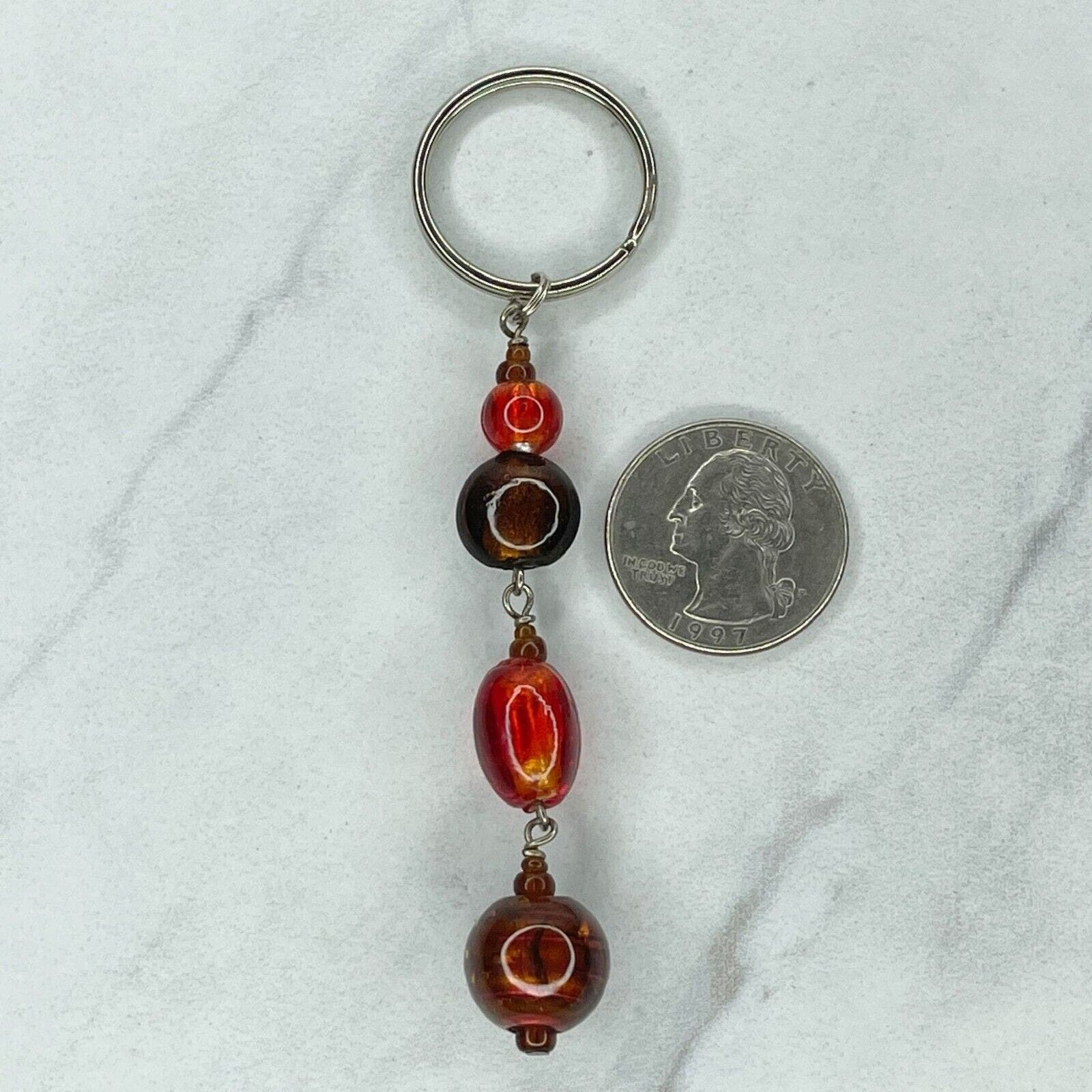 Primary image for Linear Beaded Keychain Keyring