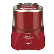 Cuisinart 1.5 Qt. Red Frozen Yogurt and Sorbet Maker with Locking Lid - £61.79 GBP