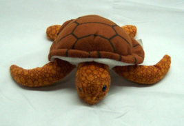 K&amp;M International Cute Little Brown Sea Turtle 7&quot; Plush Stuffed Animal Toy 1998 - £11.87 GBP