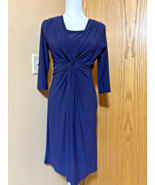 Jones New York Ladies Day To Dinner Navy Dress original cost $90.00-NWT-... - $580.65 MXN