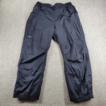 Cabelas Mens Rain Pants XL Black Lightweight Nylon Packable Outdoor Trail Hiking - $33.42