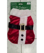 Saint Nick&#39;s Choice Red Velvet White Fur Medium Santa Christmas Dog Cost... - £4.68 GBP