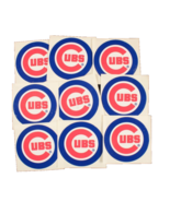 12 Chicago Cubs Stickers 3 Inch Diameter Lot 1980s Vintage - €16,23 EUR