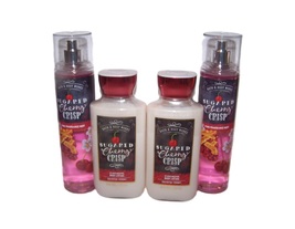 Bath and Body Works Sugared Cherry Crisp 4 Piece Set - Lotion &amp; Fragrance Mist - £43.90 GBP