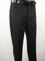 Men Stacy Adams Linen 2pc Walking Leisure Suit Shirt pants set 3510 Black image 2