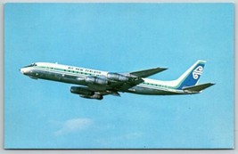Postcard Air New Zealand DC-8&#39;S Jetliner Plane Travel Flying Aircraft Souvenir - £10.12 GBP