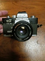 *Mint Rare Black/Crome* Minolta SRT Super Film Camera 50mm PF/1.7 As Is For Part - £46.60 GBP