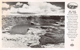 Dry Falls State Park Washington~Western Souvenirs Real Photo Postcard 1950s - £3.55 GBP