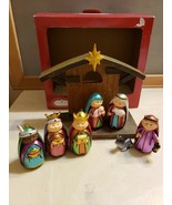 NEW Trim A Home Nativity Set Manger, Kings, Shepherd, Mary, Joseph, Jesu... - £28.32 GBP