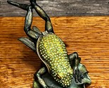 Jere! Luxury Gifts Diving Frog Bejeweled Enameled Trinket Box - $67.72