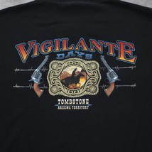 Tombstone Anvil Shirt Men XL Black Chest Button Vigilante Days Cotton Deluxe Tee - £17.97 GBP