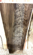 BEAUTIFUL KILN DRIED FIGURED FEATHER CROTCH WALNUT LUMBER WOOD ~31&quot; X 9&quot;... - £139.81 GBP