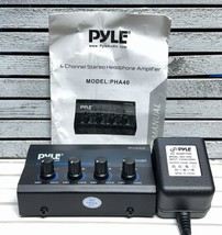 Pyle 4-Channel Headphones Signal Splitter Amp Distribution Sharing Ampli... - £15.56 GBP