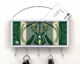 Milwaukee Bucks Mail Organizer, Mail Holder, Key Rack, Mail Basket, Mail... - $32.99