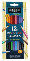 Sargent Art 22-7202 12-Count Bi-Colored Pencils Set - £2.21 GBP