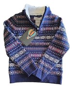 JARVIS ARCHER ~ Size 4 ~ 1/4 Zip ~ Turtleneck Sweater ~ Cotton ~ BLUE Fa... - $42.10 CAD