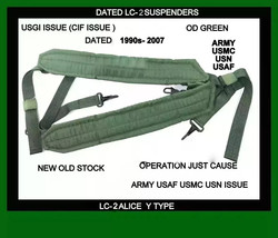 LC-2 Military Y Suspenders Individual Equipment Load Bearing Suspenders ... - $25.19
