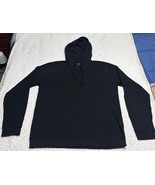 Vince Men’s 100% Cotton Casual Hooded Long Sleeve Black Pull Over Shirt ... - $54.08 CAD