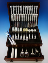 King by Dominick & Haff Sterling Silver Dinner Flatware Set 12 Service 100 Pcs - £5,535.58 GBP