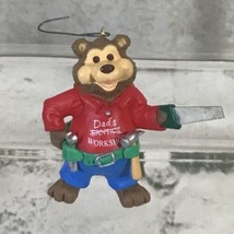 Hallmark Christmas Ornament Dad Dad&#39;s Workshop Bear Tool Belt Saw Hammer  - £3.75 GBP