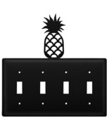 Village Wrought Iron Pineapple Quad Switch Cover - $18.85