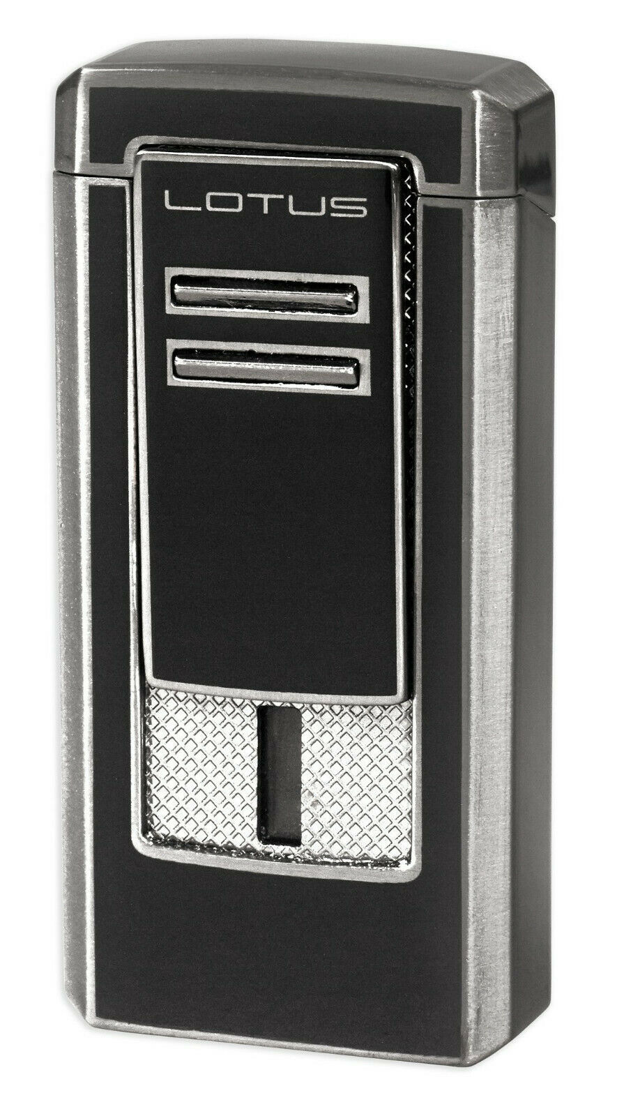 Lotus Commander L46 Triple Jet Lighter Black Lacquer &amp; Gunmetal - L4650 - $44.96