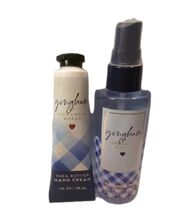 Bath &amp; Body Works Gingham Fragrance Mist 3 oz &amp; Hand Cream 1 oz Set Airp... - $16.69