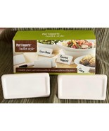 Pier 1 Imports Buffet Style Erasable Place Cards Set of 6 Ceramic Cards ... - $22.93 CAD