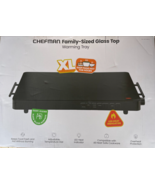 Chefman XL Family-Sized Glass Top Warming Tray - $43.46 CAD