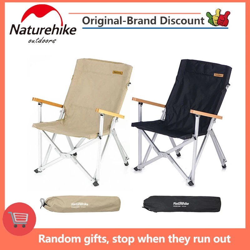 Naturehike Foldable Camping Chair Storage Chair Portable Picnic Barbecue Storage - £129.78 GBP