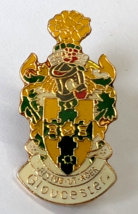 GLOUCESTER ONTARIO CANADA METAL LAPEL PIN CANADIAN SHIELD CREST VINTAGE - $15.99