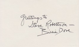 Billie Dove (d. 1997) Signed Autographed Vintage 3x5 Index Card - £15.73 GBP
