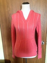 US Polo Assn 100% Cotton Hooded Pink Sweater SZ L - $24.75