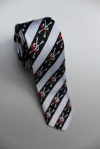 Pirates of the Caribbean Skull Movie Small SLIM Necktie - $19.99