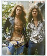 David Lee Roth &amp; Eddie Van Halen Signed Autographed Van Halen Glossy 8x1... - $697.19 CAD