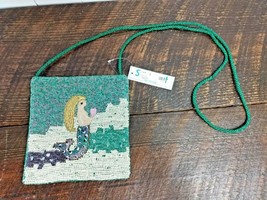 Sunrise Coast NWT Beaded Mermaid Teal Green Cross Body Purse Bag - £18.48 GBP