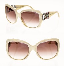 BVLGARI DIVA BV8103B Ivory Pearl Silver Crystal Jewel Special Sunglasses 8103 - £646.96 GBP