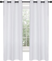 Deconovo Blackout Curtains Light Greyish White, Thermal, 2 Curtain Panels - $32.99