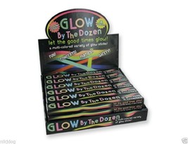 40 Pcs Light Up Glow Sticks and Connectors Neon Assorted Colors 8&quot; Bracelet - £8.92 GBP