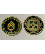 US Army Staff Sergeant SSG Rank With 4th  Forth Division 4ID  2x Challen... - €17,19 EUR