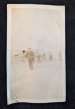Rare Early Airplane Photograph ~ Tractor BiPlane ~ Beach Flight - $29.50
