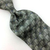 Arrow Made In Usa Tie Laurel Green Gray Silk Gemetric Micro Dots Necktie Men#I22 - £12.69 GBP