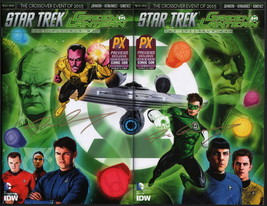 Joe Corroney SIGNED SDCC Exc Green Lantern Star Trek #1 Variant Cover Art Set - $36.62