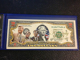 USA $2 Dollar Bill President THE KENNEDY FAMILY (JFK/RFK/TED) U.S. LEGAL... - £14.55 GBP