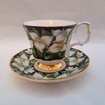 Royal Albert Demitasse TRILLIUM Provincial Flowers Tea Cup and Saucer - £38.62 GBP